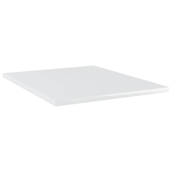 vidaXL B&uuml;cherregal-Bretter 8 Stk. Hochglanz-Wei&szlig; 40x50x1,5 cm