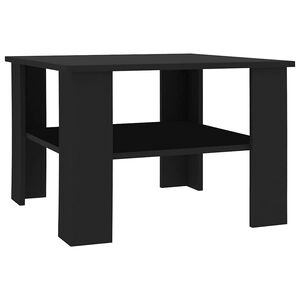 vidaXL Couchtisch Schwarz 60x60x42 cm Holzwerkstoff