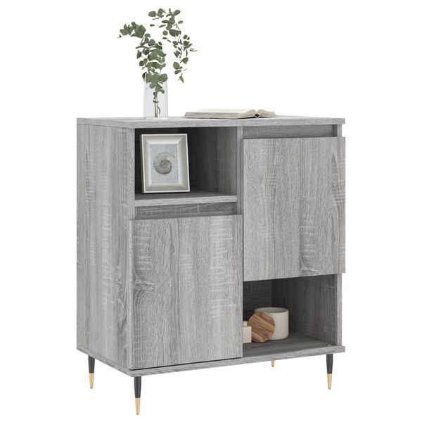vidaXL Sideboard Grau Sonoma 60x35x70 cm Holzwerkstoff