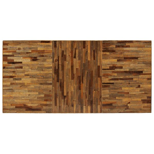 vidaXL Esstisch Recyceltes Teakholz und Stahl 180x90x76 cm