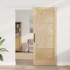 vidaXL Schiebet&uuml;r ORKDAL Braun 86 x 211 cm Massives Kiefernholz