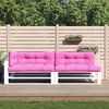 vidaXL Palettenkissen 5-tlg. Rosa&nbsp;Stoff
