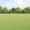 vidaXL Zaun mit Pfosten Silber 0,8 x 50 m Stahl