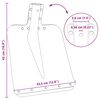 vidaXL Schaufelkopf 4 pcs Silber 43 x 32,5 cm Aluminium