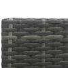 vidaXL 4-tlg. Garten-Lounge-Set mit Auflagen Poly Rattan Grau