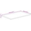 vidaXL Tischplatte mit Baumkante 110x60x2,5 cm Massivholz Mango