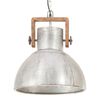 vidaXL H&auml;ngelampe Industriestil 25 W Silbern Rund 40 cm E27