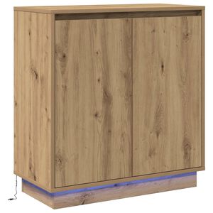 vidaXL LED-Sideboard f&uuml;r Artisan-Eiche 71 x 34,5 x 75 cm