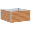 vidaXL Garten-Hochbeet 100x100x45 cm Verzinkter Stahl Silber