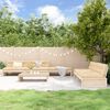 vidaXL 6-tlg. Garten-Lounge-Set mit Kissen Massivholz