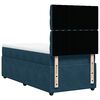 vidaXL Boxspringbett mit Matratze Dunkelblau 100x200 cm Samt