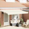 vidaXL Einziehbare Markise Creme 350 x 200 cm Polyester und Metall