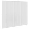 Duschwand 140 x 168 cm 7 Paneele Faltbar mit Handtuchhalter