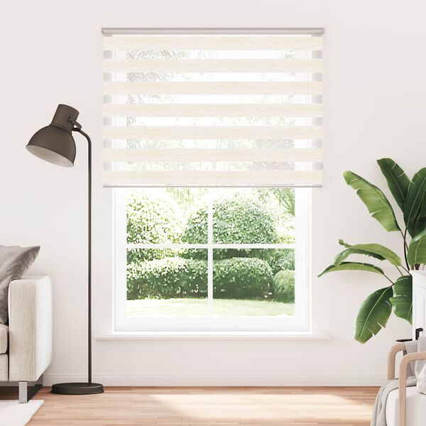 vidaXL Doppelrollo Marmorbeige 165x200cm Stoffbreite 160,9 cm Polyester