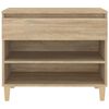 vidaXL Schuhregal Sonoma-Eiche 70x36x60 cm Holzwerkstoff