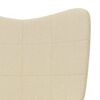 vidaXL Relaxsessel Creme Stoff
