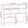 vidaXL Kopfteil mit Stauraum 150 cm Massivholz Kiefer