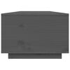 vidaXL Couchtisch Grau 80x50x35,5 cm Massivholz Kiefer