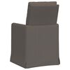 vidaXL Esszimmerst&uuml;hle 2 pcs Hellgrau 57 x 67 x 98 cm Leinen