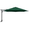 vidaXL Garten-Sonnenschirm Gr&uuml;n 248 x 248 x 148 cm Polyester und Stahl