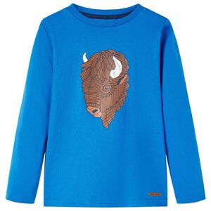 vidaXL Kinder-Langarmshirt Kobaltblau 116
