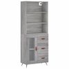 vidaXL Highboard Grau Sonoma 69,5x34x180 cm Holzwerkstoff