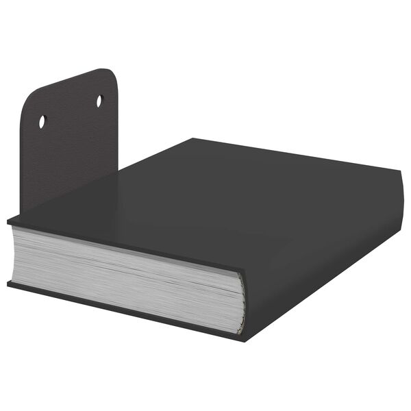 vidaXL Wandregal mit Regal 4 pcs Schwarz 6 x 10,8 x 6,6 cm