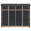 vidaXL Kleiderschrank Grau 200 x 40 x 170 cm Stoff