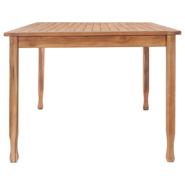 vidaXL 9-tlg. Garten-Essgruppe Massivholz Teak