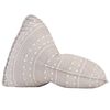 vidaXL Beanbag Hellbraun Stoff Patchwork