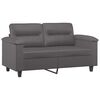 vidaXL 2-Sitzer-Sofa Grau 120 cm Kunstleder