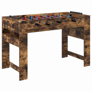 vidaXL Tischfu&szlig;balltisch Ger&auml;ucherte Eiche 125 x 60,5 x 80 cm