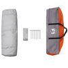 vidaXL Duschzelt mit Speicher Grau und Orange 160 x 160 x 227 cm Stahl