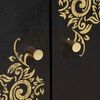 vidaXL Waschbeckenunterschrank mit Speicher Schwarz 62 x 33 x 58 cm