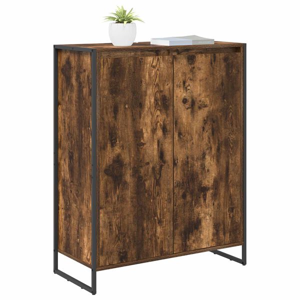 vidaXL Schuhschrank mit T&uuml;r Raucharbe 79 x 36 x 100 cm Holzwerkstoff