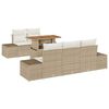 vidaXL Garten Essgruppe mit Kissen 6 pcs Beige und Creme