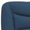 vidaXL Bettgestell ohne Matratze "Hvar" Blau 100x200 cm Stoff