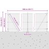 vidaXL Zaun mit Pfosten Gr&uuml;n 1 x 10 m Stahl und PVC