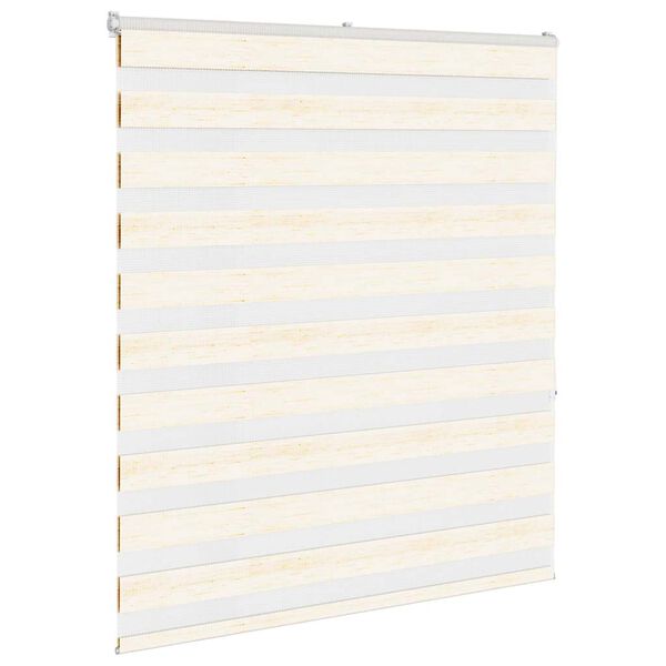 vidaXL Doppelrollo Marmorbeige 135x150cm Stoffbreite 130,9 cm Polyester