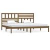 vidaXL Massivholzbett Honigbraun Kiefer 200x200 cm