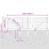 vidaXL Zaunpfosten Gr&uuml;n 25 x 0,6 m (50 mm Maschen) Stahl und PVC