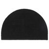 vidaXL Fu&szlig;matte Schwarz Halbrund 40x60 cm Kokosfaser Getuftet