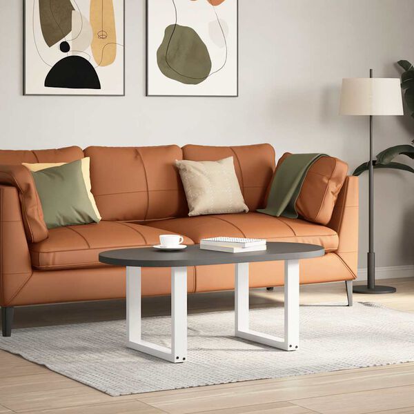 vidaXL Couchtischbeine U-Form 2 Stk. Wei&szlig; 50x(42-43) cm Stahl