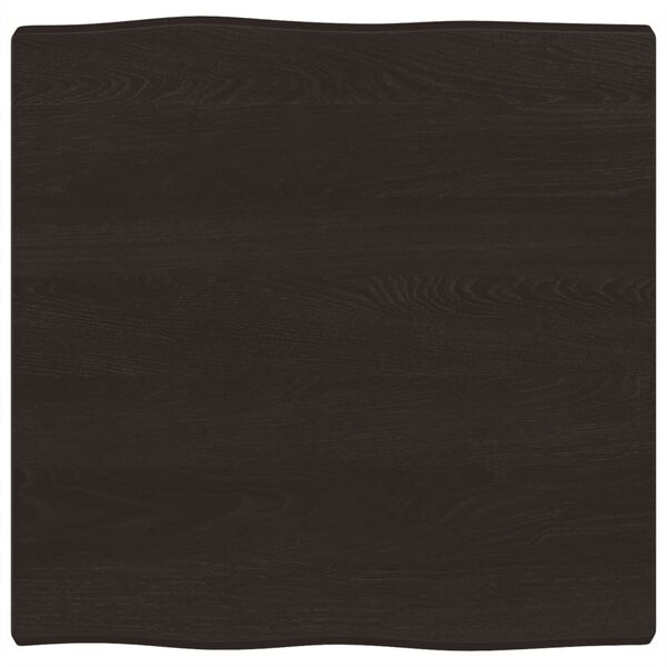 vidaXL Tischplatte 60x60x(2-4) cm Massivholz Behandelt Baumkante