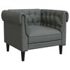 vidaXL Wohnzimmer Couch 3 pcs Dunkelgrau Stoff