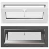 vidaXL Kellerfenster RISOR 90 x 40 cm PVC und Glas Anthrazit