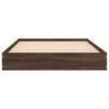 vidaXL Bettgestell ohne Matratze Braun Eiche 90x190 cm Holzwerkstoff