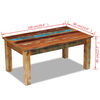 vidaXL Couchtisch Altholz Massiv 100x60x45 cm