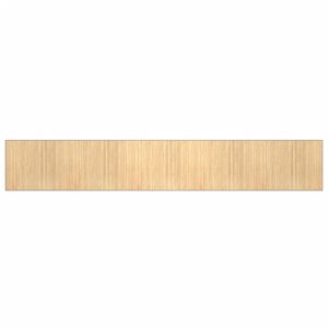 vidaXL Teppich Rechteckig Hell Natur 80x1000 cm Bambus