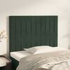 vidaXL Kopfteil Dunkelgr&uuml;n 100x5x118/128 cm Samt
